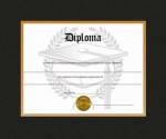11x8.5 Diploma with 14x11 frame